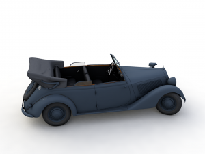 mercedes-benz typ 170v cabriolet b german staff 1940 3Dモデル