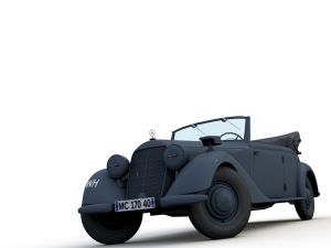 mercedes-benz typ 170v cabriolet b german staff 1940 3Dモデル