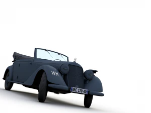 mercedes-benz typ 170v cabriolet b german staff 1940 3D Model
