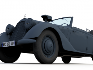 mercedes-benz typ 170v cabriolet b german staff 1940 3Dモデル