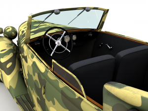 mercedes-benz typ 170v cabriolet b german staff 1940 3D Model