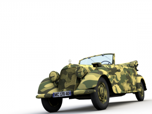 mercedes-benz typ 170v cabriolet b german staff 1940 3D Model