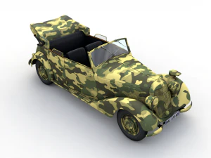 mercedes-benz typ 170v cabriolet b german staff 1940 3D Model