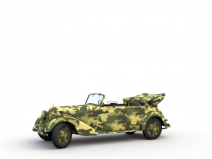 mercedes-benz typ 170v cabriolet b german staff 1940 3D Model