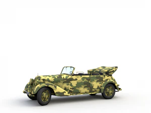 mercedes-benz typ 170v cabriolet b german staff 1940 3D Model