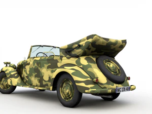 mercedes-benz typ 170v cabriolet b german staff 1940 3D Model