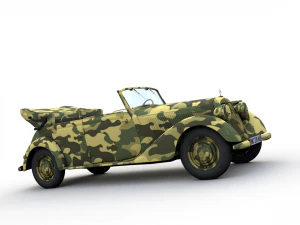 mercedes-benz typ 170v cabriolet b german staff 1940 3D Model