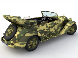 mercedes-benz typ 170v cabriolet b german staff 1940 3D Model