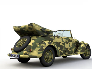 mercedes-benz typ 170v cabriolet b german staff 1940 3D Model