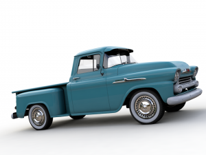 chevy 3100 apache 32 stepside truck 1958 Modelo 3D