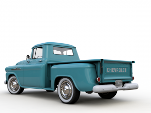 chevy 3100 apache 32 stepside truck 1958 Modelo 3D
