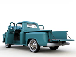 chevy 3100 apache 32 stepside truck 1958 3D Model