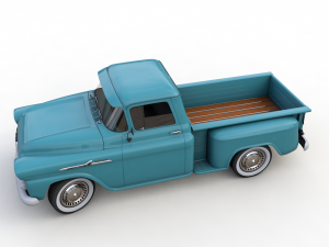 chevy 3100 apache 32 stepside truck 1958 Modelo 3D