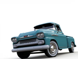 chevy 3100 apache 32 stepside truck 1958 3D Model