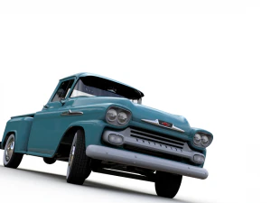 chevy 3100 apache 32 stepside truck 1958 3D Model