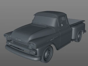 chevy 3100 apache 32 stepside truck 1958 3D Model
