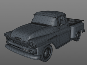 chevy 3100 apache 32 stepside truck 1958 Modelo 3D