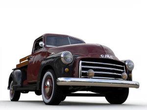 gmc 3100 pickup truck 1952 3D Model
