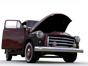 gmc 3100 pickup truck 1952 3D Model