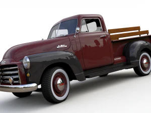 gmc 3100 pickup truck 1952 3D Model