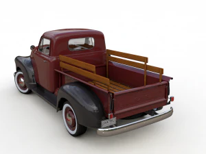gmc 3100 pickup truck 1952 3D Model