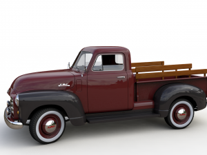 gmc 3100 pickup truck 1952 Model 3D