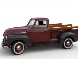 gmc 3100 pickup truck 1952 3D Model