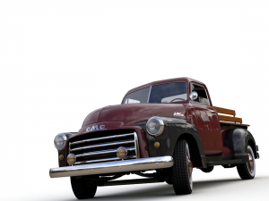 gmc 3100 pickup truck 1952 Model 3D