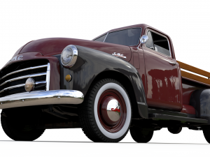 gmc 3100 pickup truck 1952 Model 3D