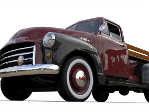 gmc 3100 pickup truck 1952 3D Model