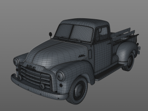 gmc 3100 pickup truck 1952 Model 3D