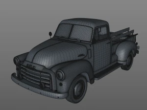gmc 3100 pickup truck 1952 3D Model
