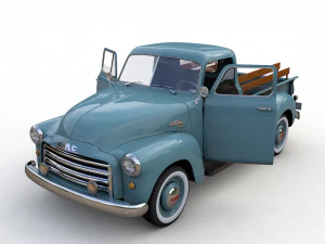 gmc 9300 pickup truck 1952 3D Model