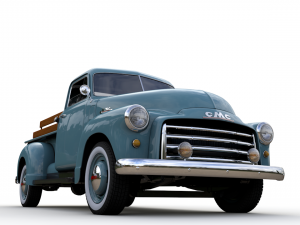 gmc 9300 pickup truck 1952 3D Model