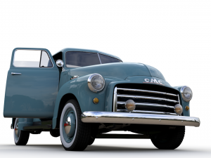 gmc 9300 pickup truck 1952 3D Model