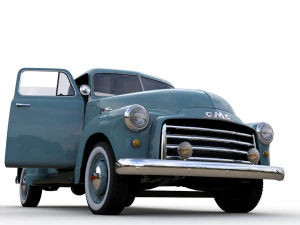 gmc 9300 pickup truck 1952 3D Model