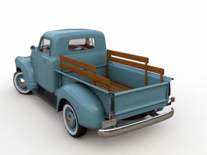 gmc 9300 pickup truck 1952 3D Model