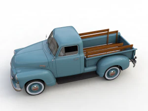 gmc 9300 pickup truck 1952 3D Model