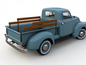 gmc 9300 pickup truck 1952 3D Model