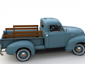 gmc 9300 pickup truck 1952 3D Model