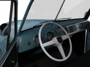 gmc 9300 pickup truck 1952 3D Model