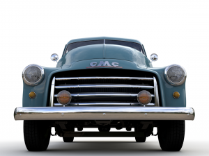 gmc 9300 pickup truck 1952 3D Model