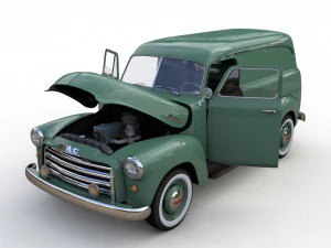 gmc panel truck 1952 3D Model