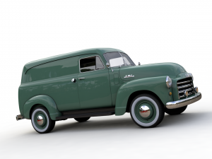 gmc panel truck 1952 Model 3D