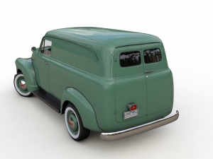 gmc panel truck 1952 Model 3D
