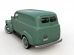 gmc panel truck 1952 3D Model