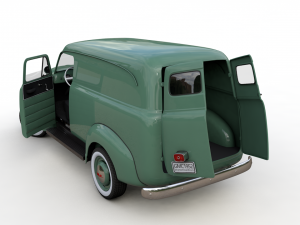 gmc panel truck 1952 Model 3D