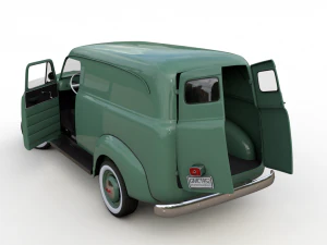 gmc panel truck 1952 3D Model