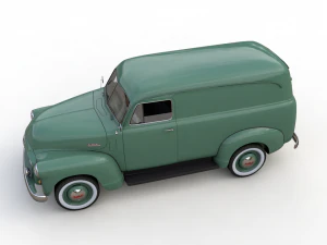 gmc panel truck 1952 3D Model
