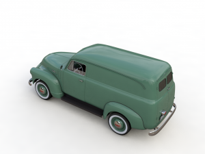 gmc panel truck 1952 Model 3D